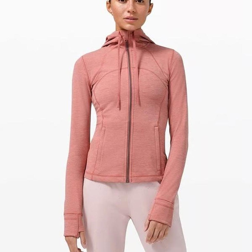 Lululemon Athletic Hooded Define
Jacket Nulu Heathered Brier Rose
